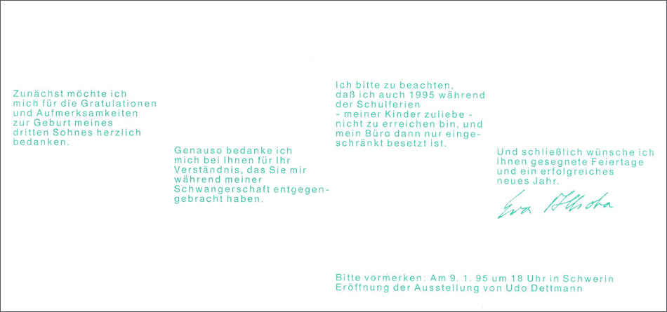 1994 I – 3. Sohn ist da und Udo Dettmann in Schwerin!