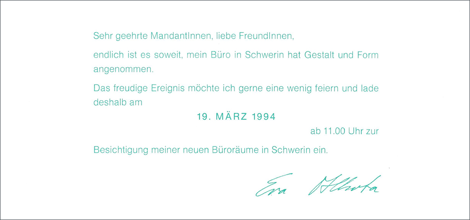 1994 II – Schwerin formvollendet!